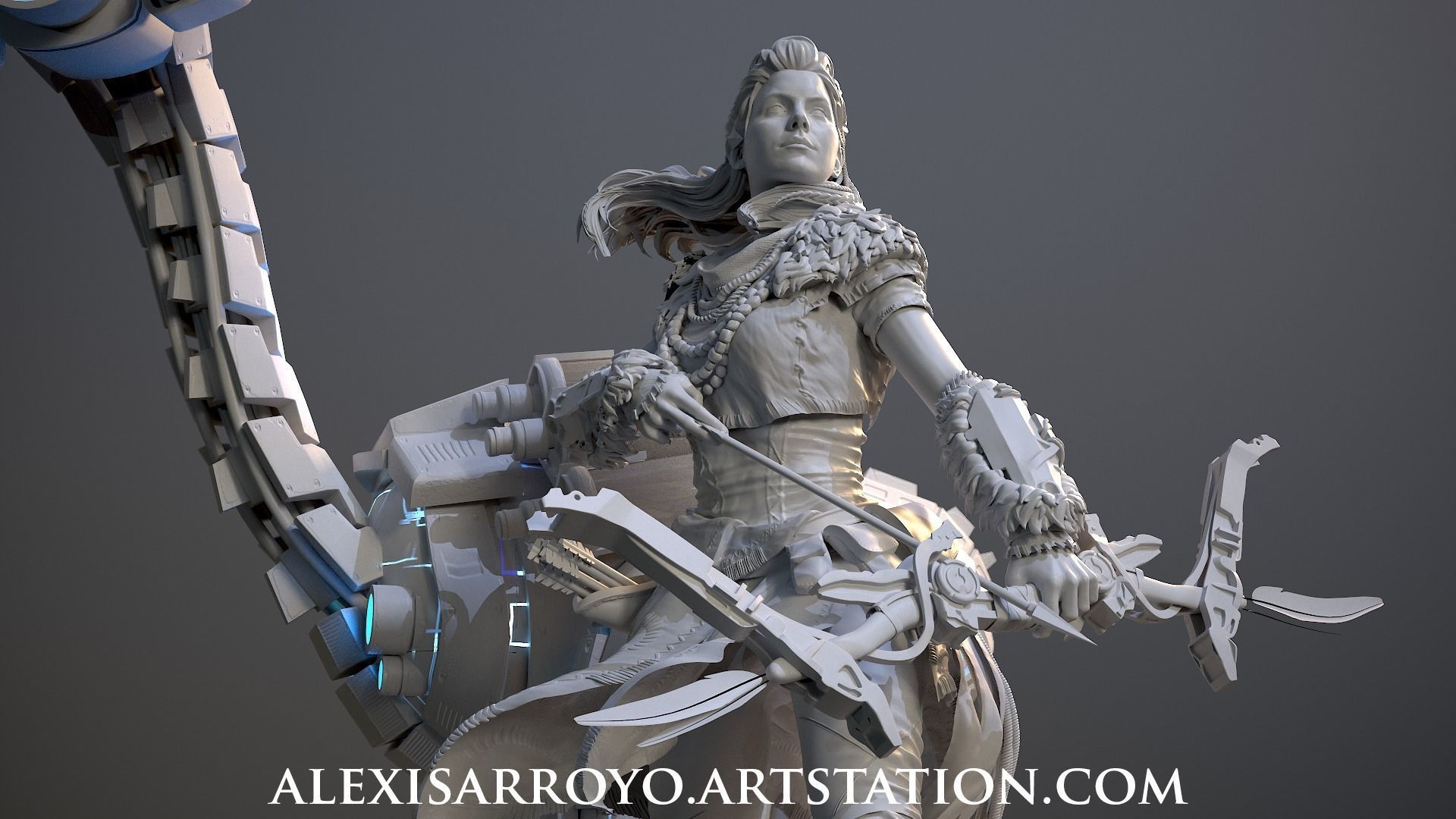 Aloy Horizon Zero Dawn 3D print model_2