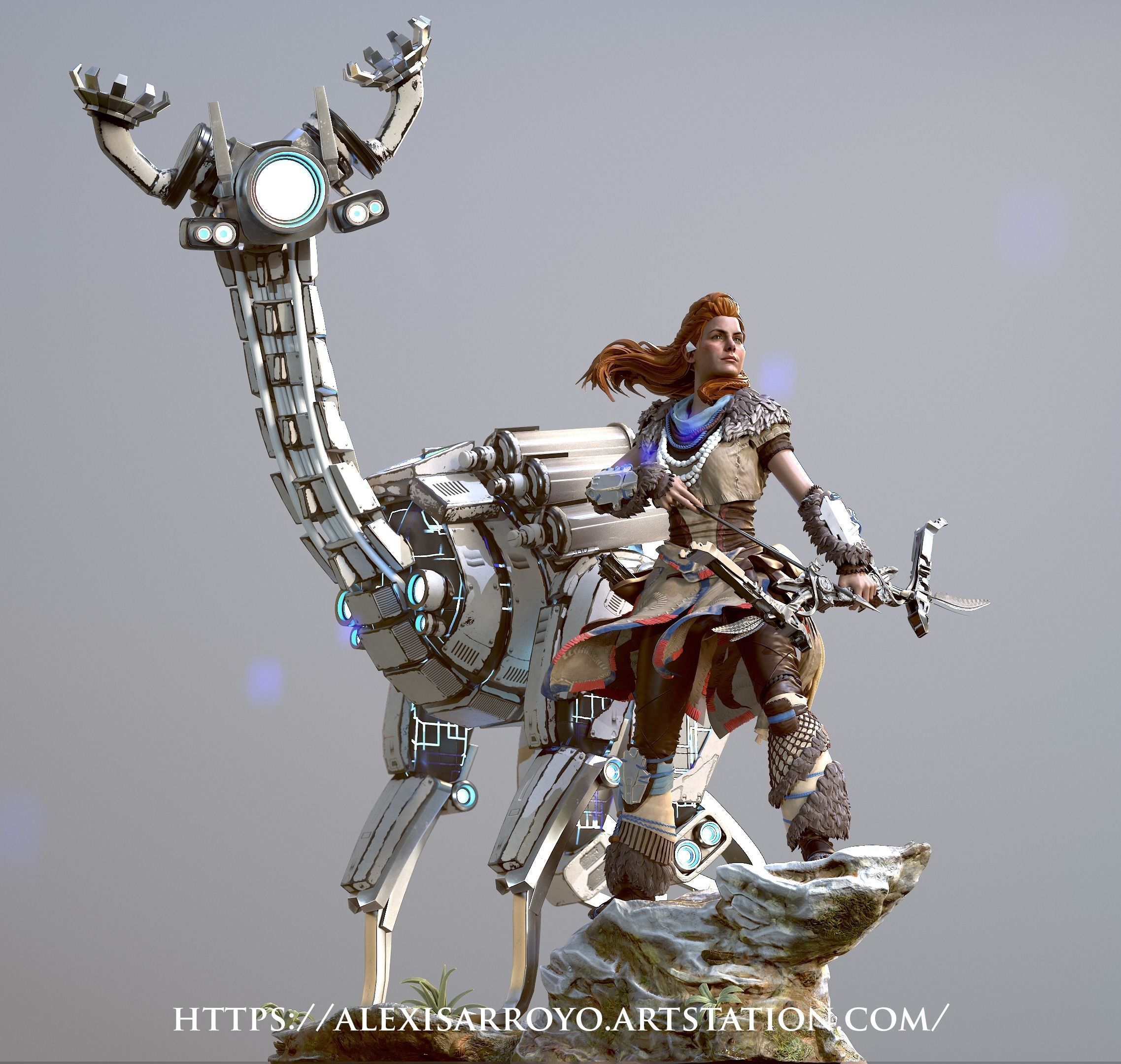 Aloy Horizon Zero Dawn 3D print model_1