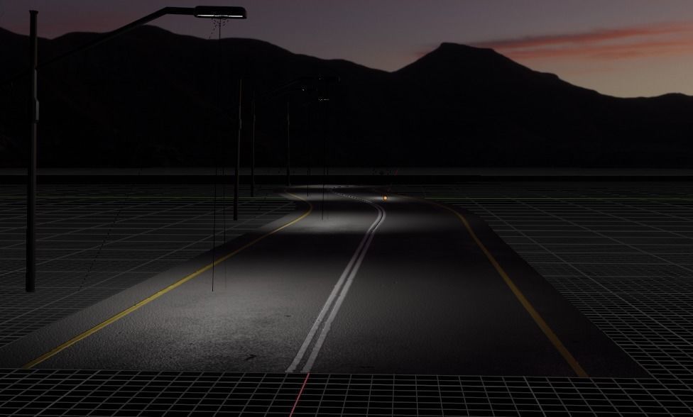 Realistic Hard Road Project 3D model_2