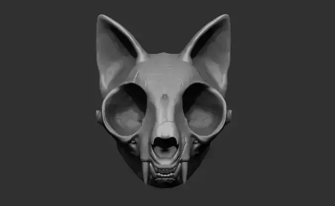 Cat Skull 3D Print 3D print model