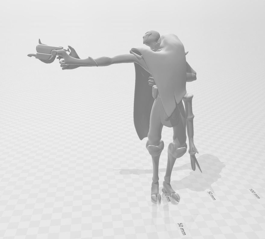 Jhin 3D Model character holding gun 3D print model_1