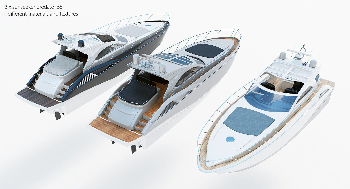 50 Yachts and Boats collection 3D model_22