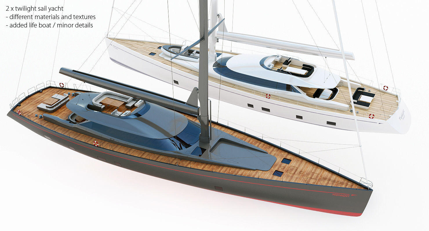 50 Yachts and Boats collection 3D model_18