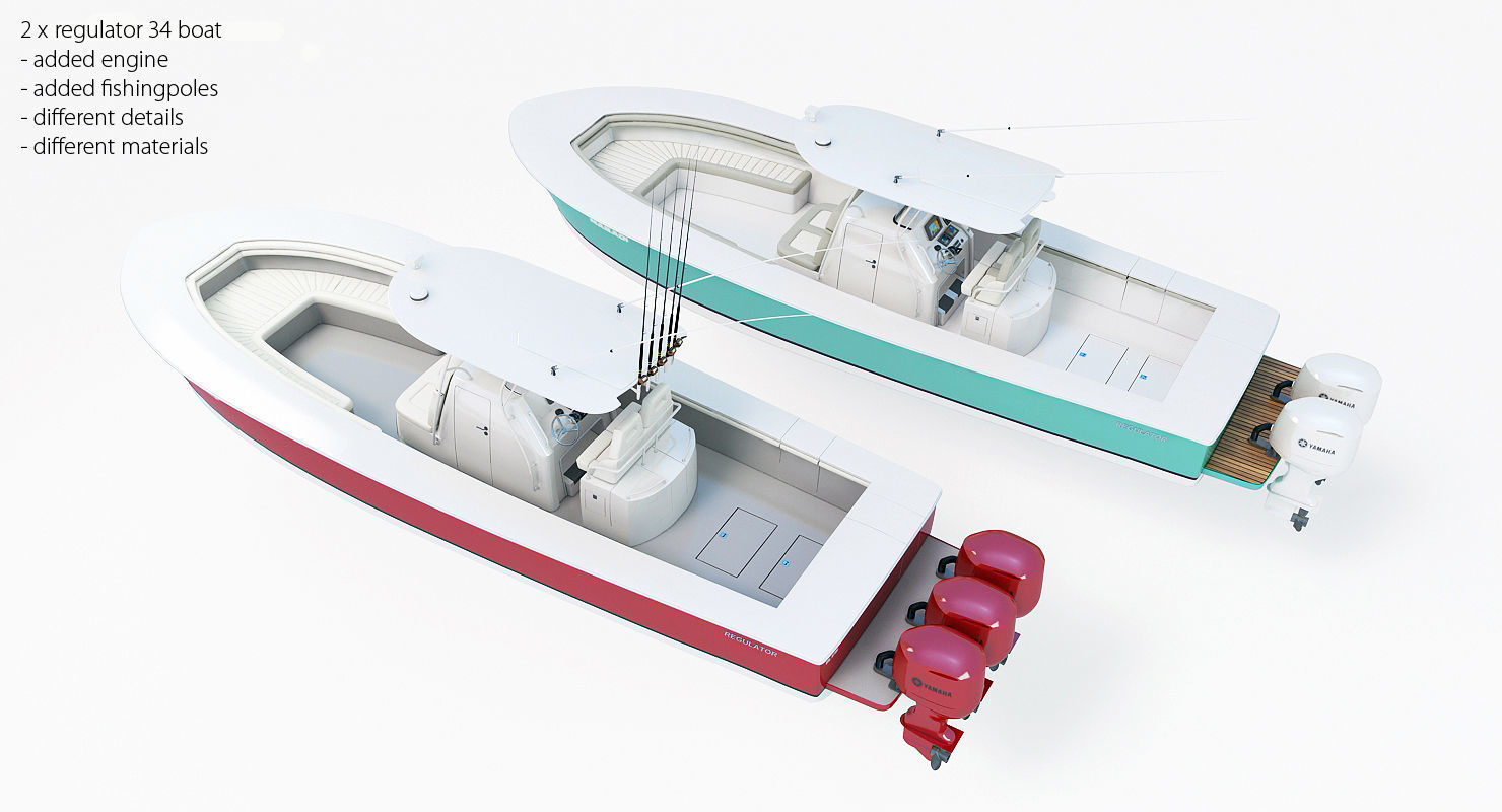 50 Yachts and Boats collection 3D model_12