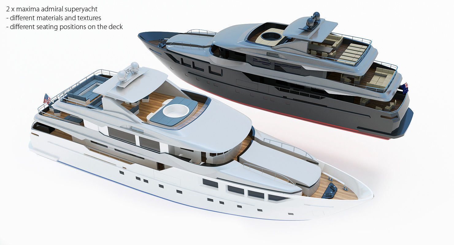 50 Yachts and Boats collection 3D model_17