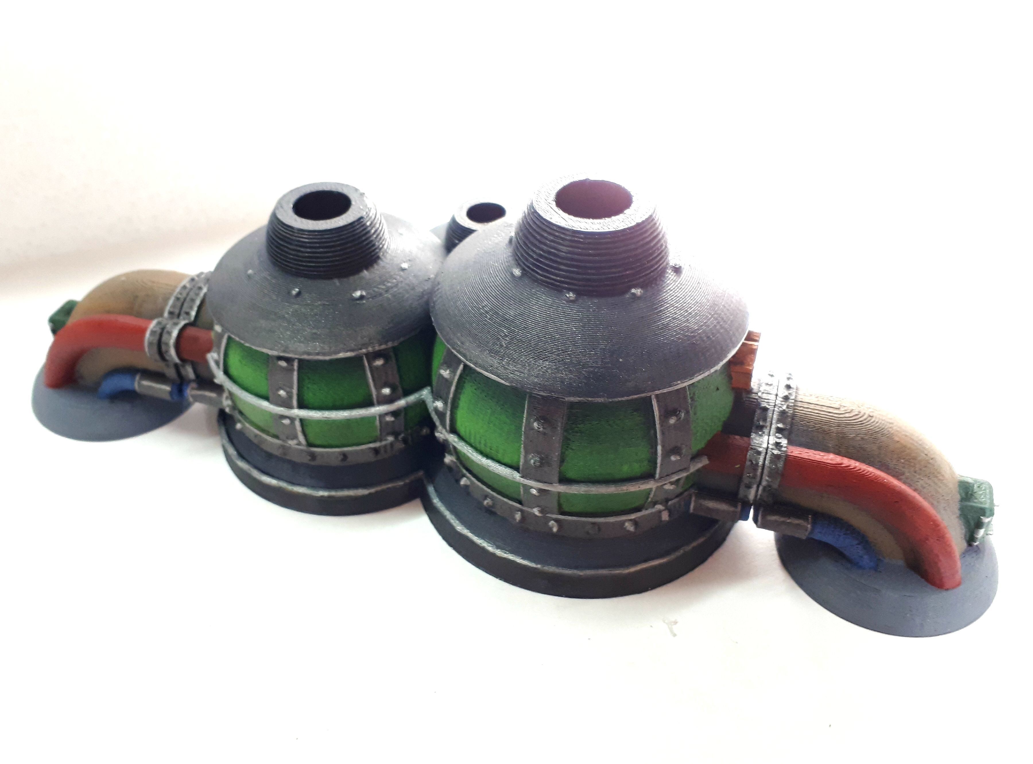 Modular industrial terrain chemical silos updated 3D print model_5