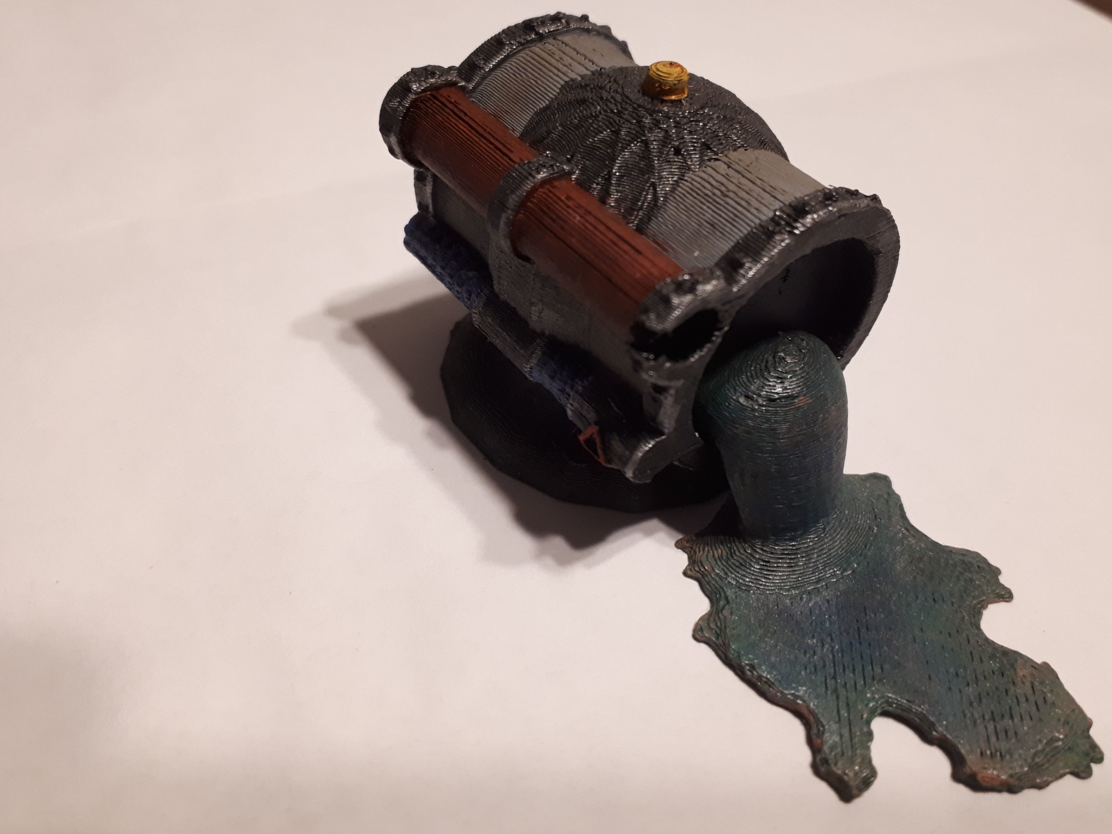 Modular industrial terrain chemical silos updated 3D print model_10