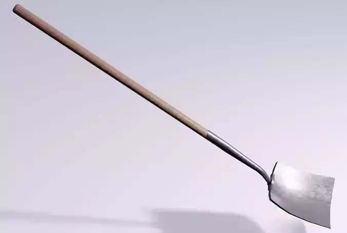 Shovel low poly game ready gardening