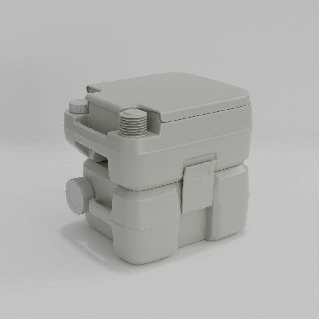 Portable toilette 3D model_3