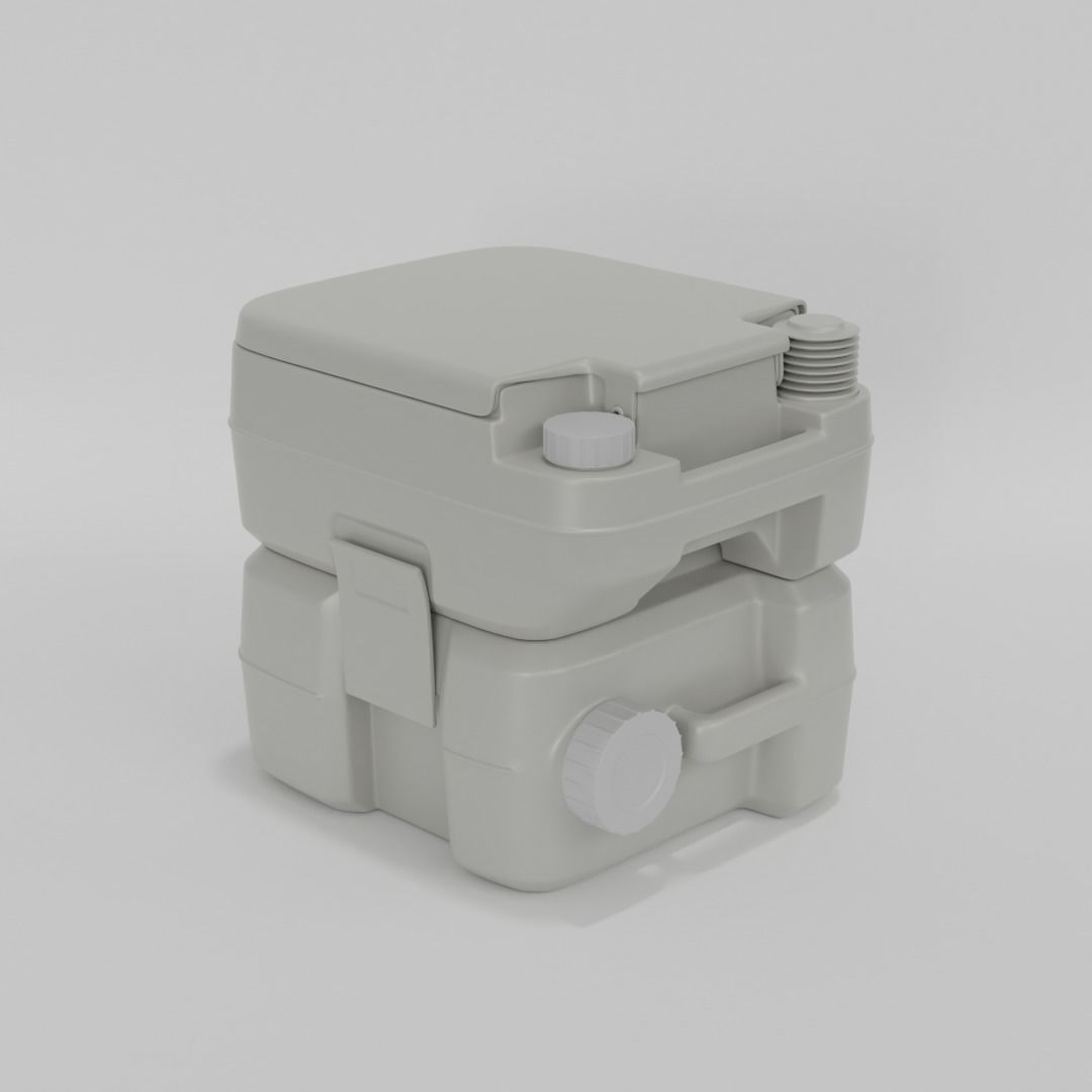 Portable toilette 3D model_2