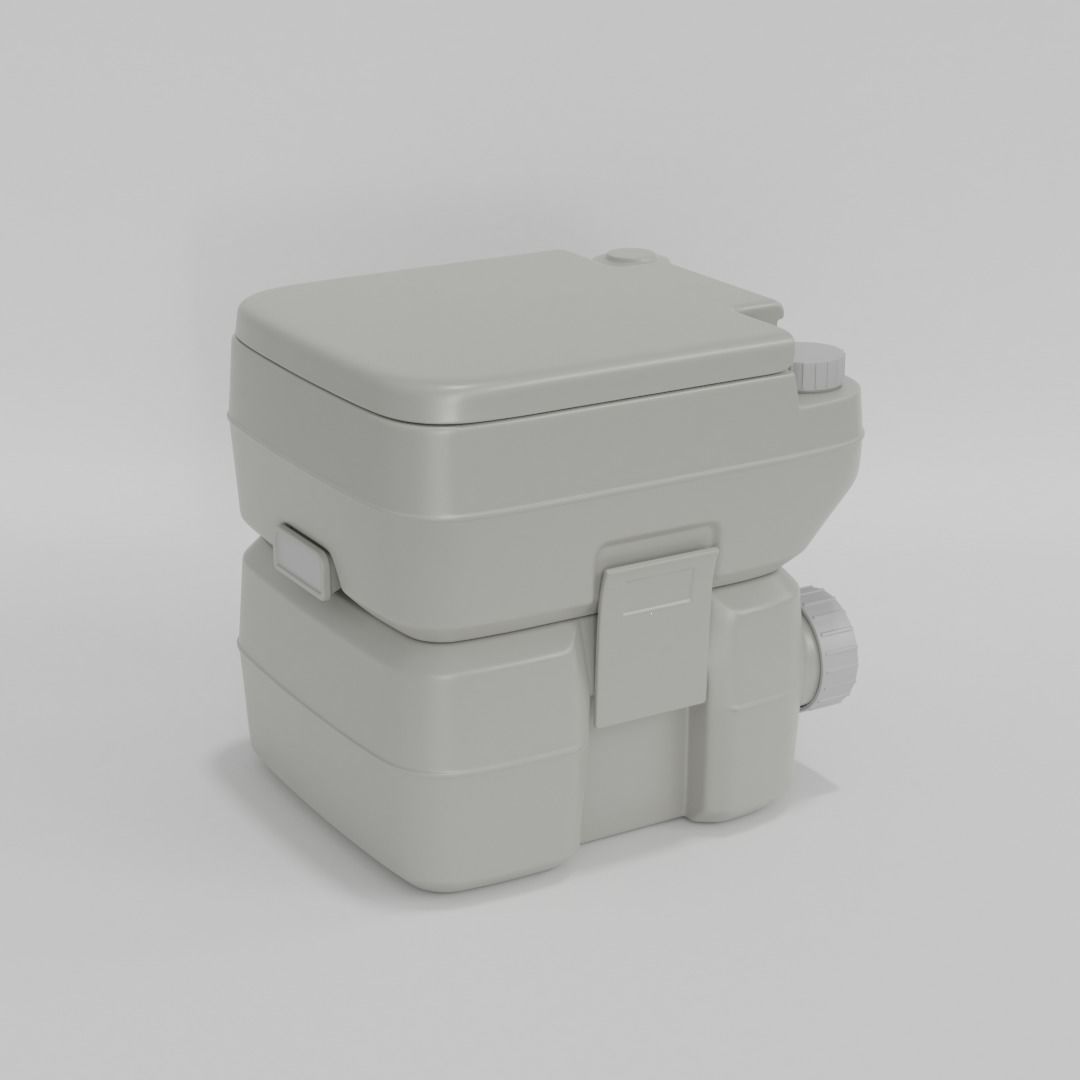 Portable toilette 3D model_1
