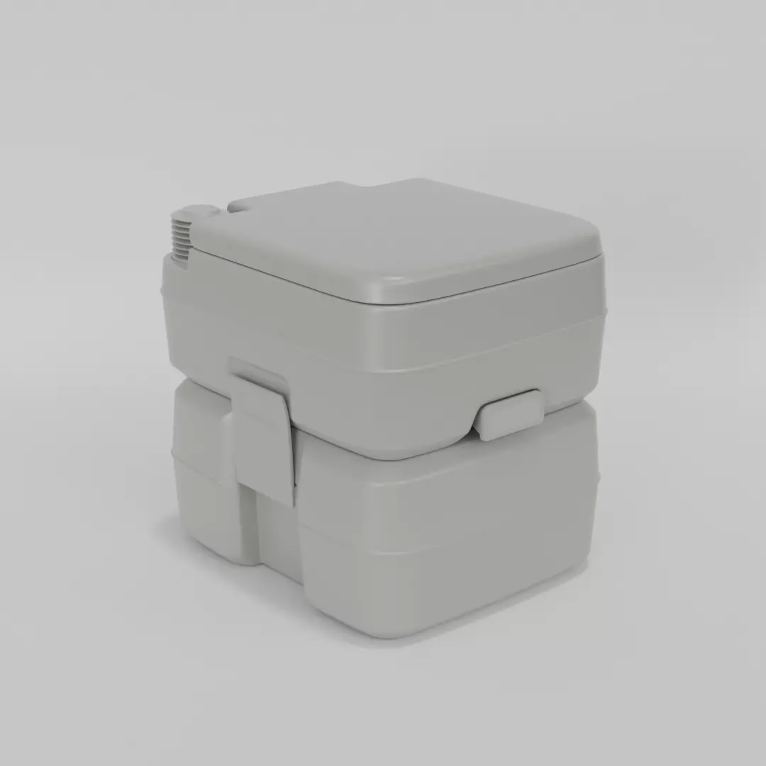 Portable toilette 3D model_0
