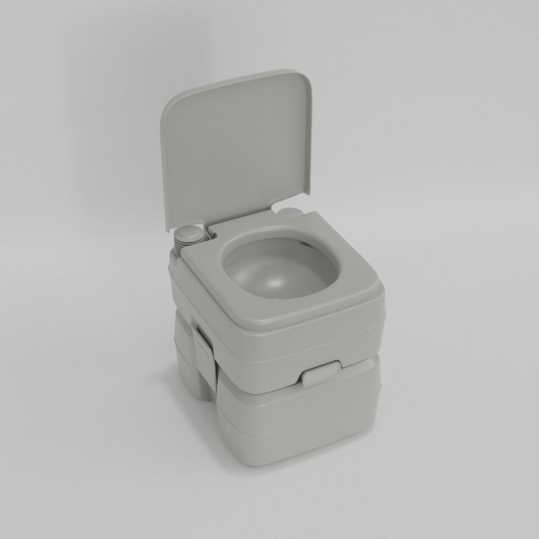 Portable toilette 3D model_4