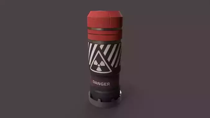 Sci-Fi Bomb v2 Low-poly 3D model