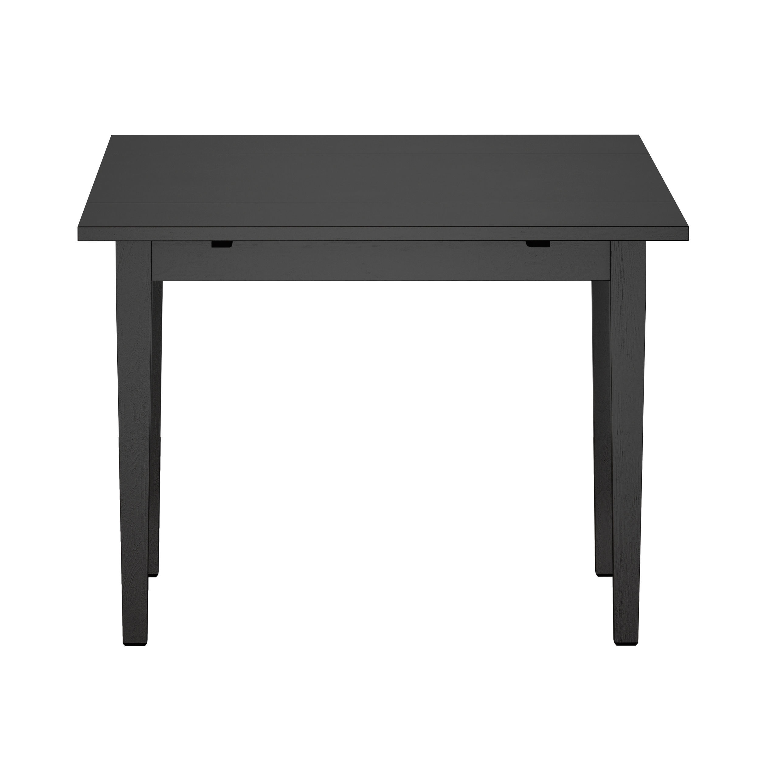 Pratico Bruno Black Extension Square Dining Table Open 3D model_6