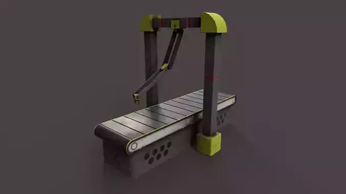 Production Line Low-poly 3D model