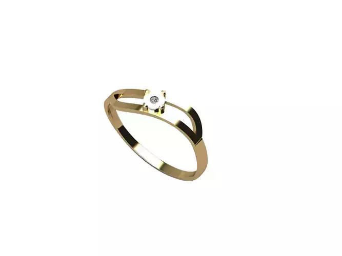 Ring with diamonds und2230 3D print model