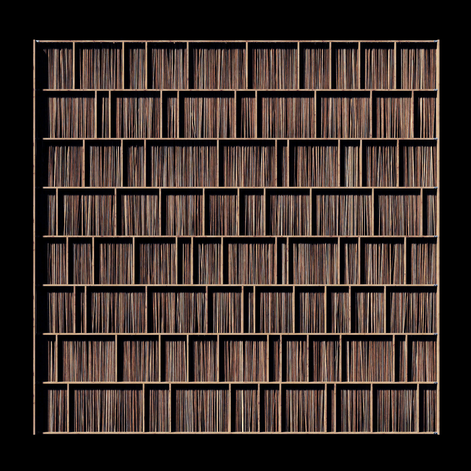 Ceiling straight thin branch n2 3D model_1