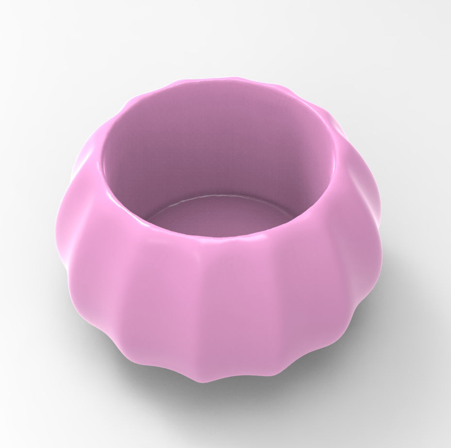 Cute Geometric Succulent 3D Printing Planter   3D print model_2