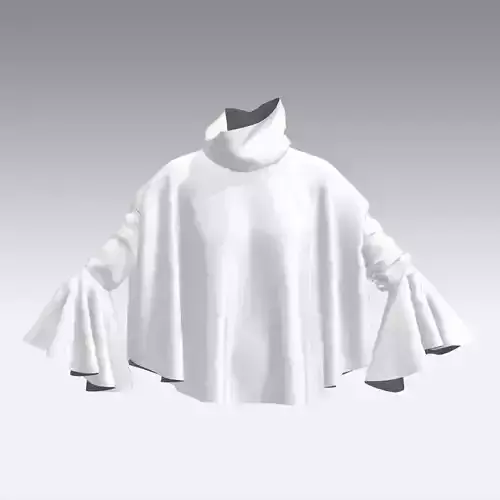 CLOAK HANDLES RUFFLED