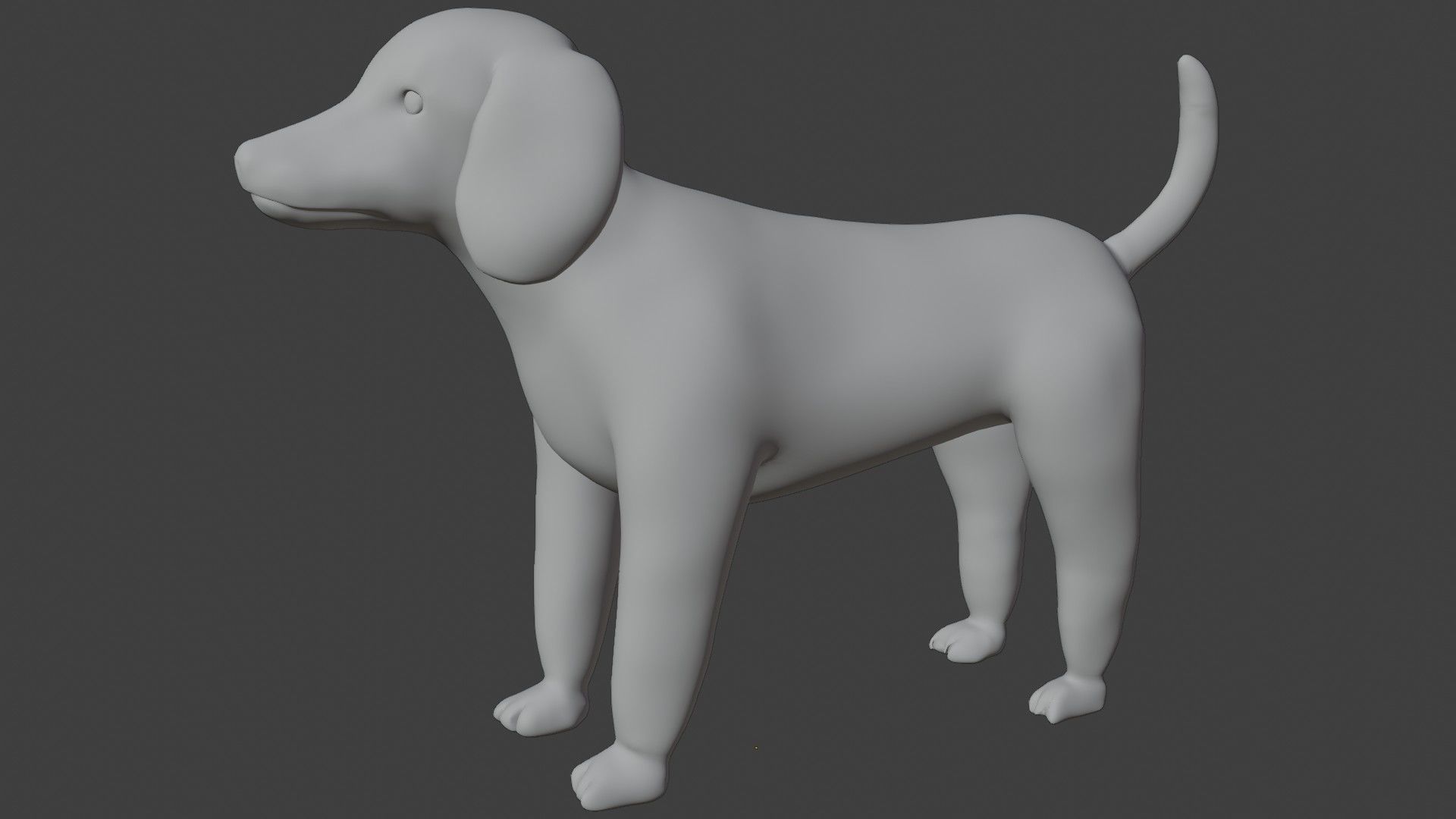 Poodle Dog 3D model_6