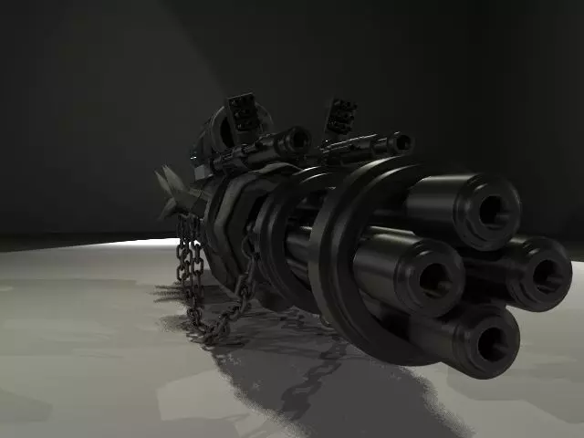 Sci Weapon Future Bot 3D model_0