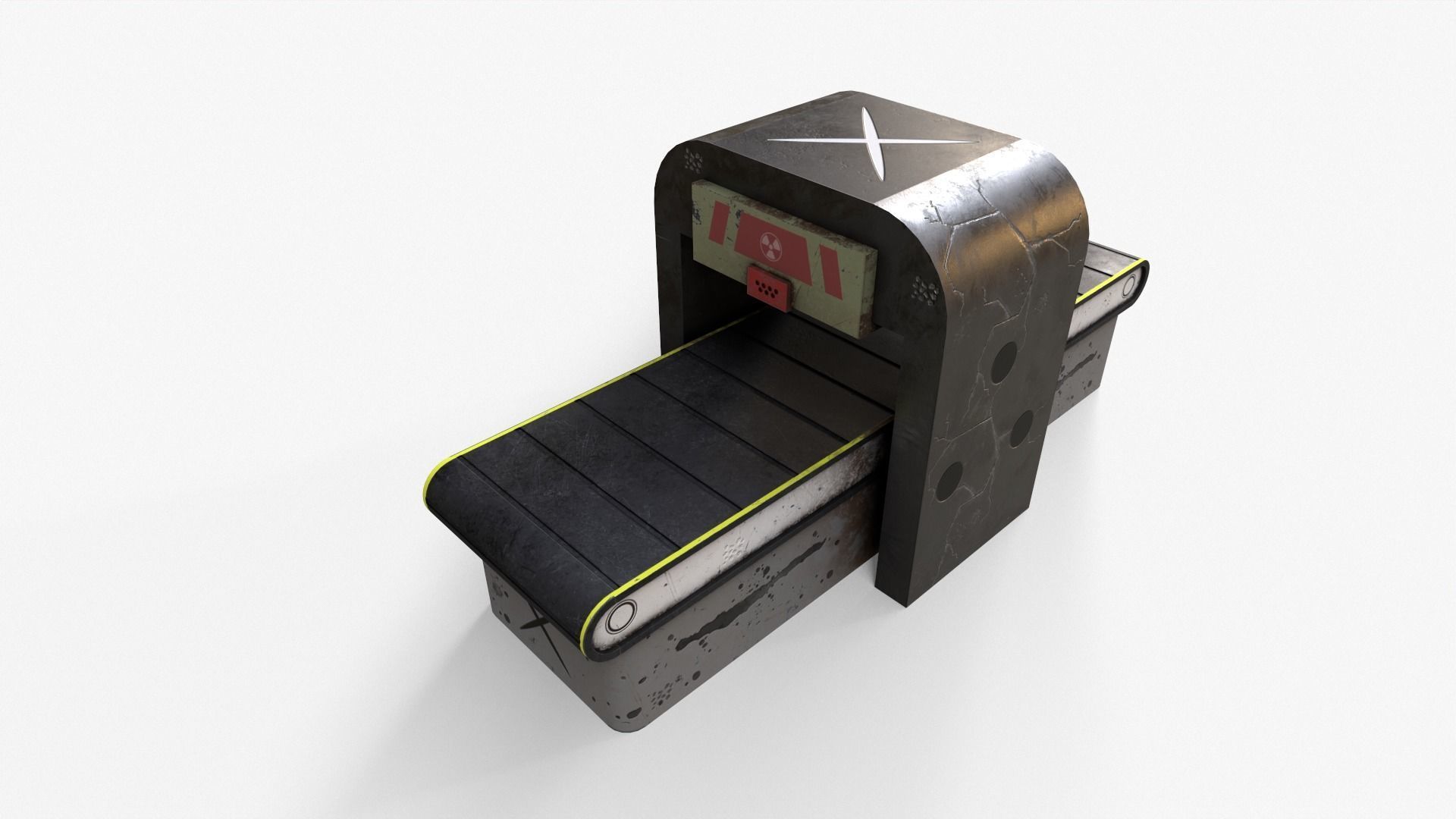 Production Line V2 Low-poly 3D model_10