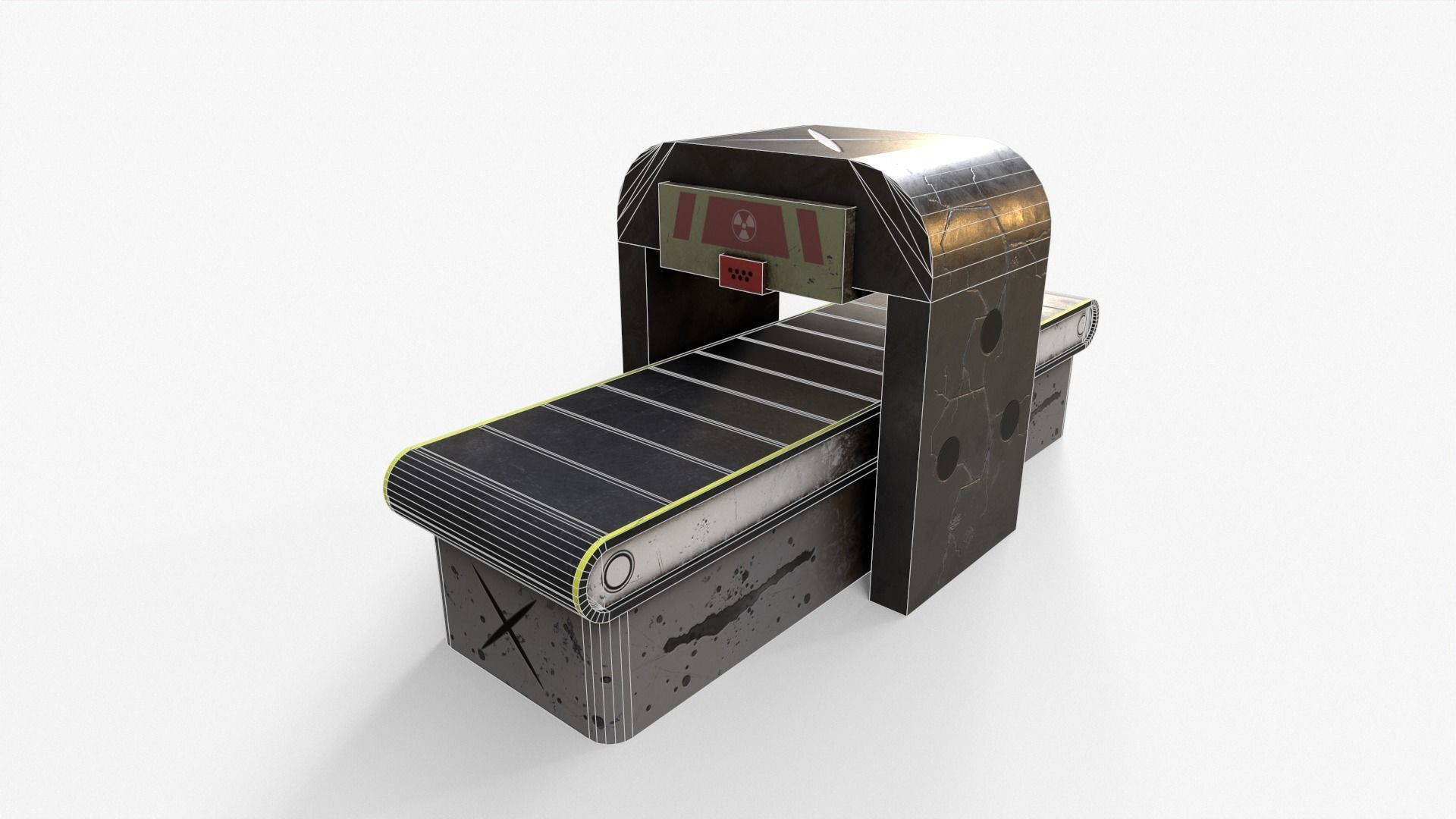 Production Line V2 Low-poly 3D model_5