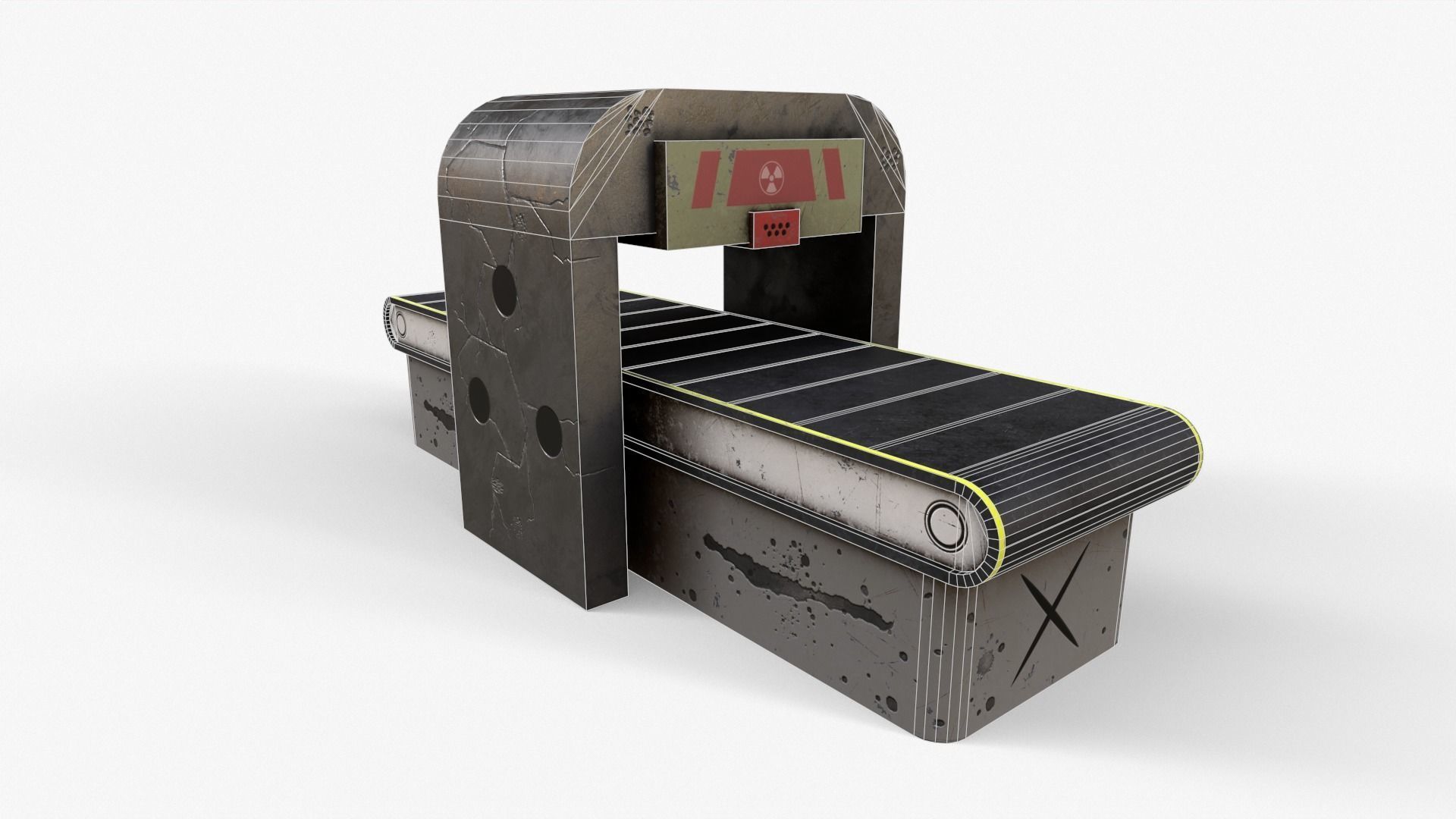 Production Line V2 Low-poly 3D model_6