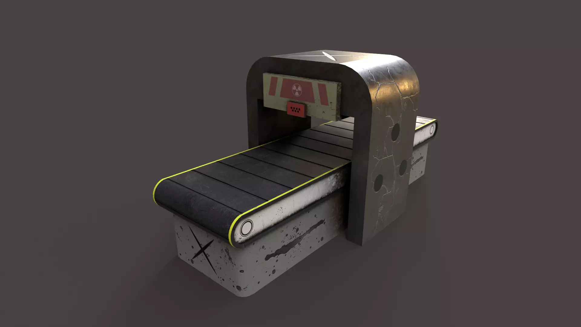 Production Line V2 Low-poly 3D model_0