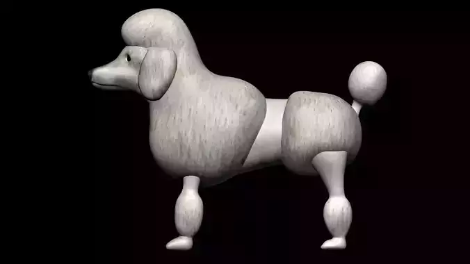 Poodle dog 3D model