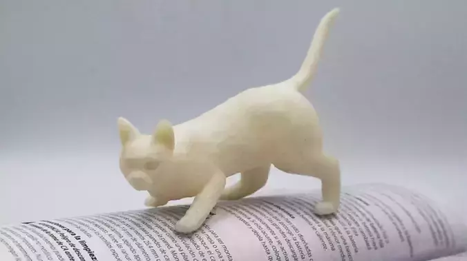 Cat Hunting Pose 3D Print