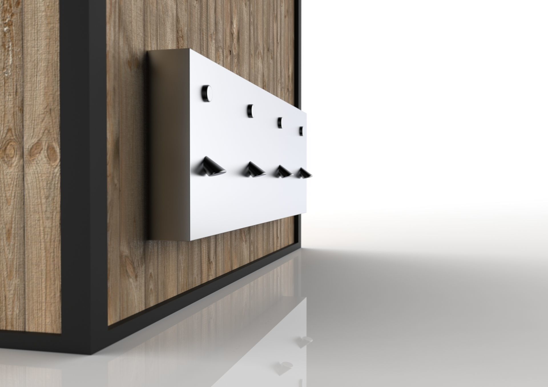 Beach shower cabin 3D model_4