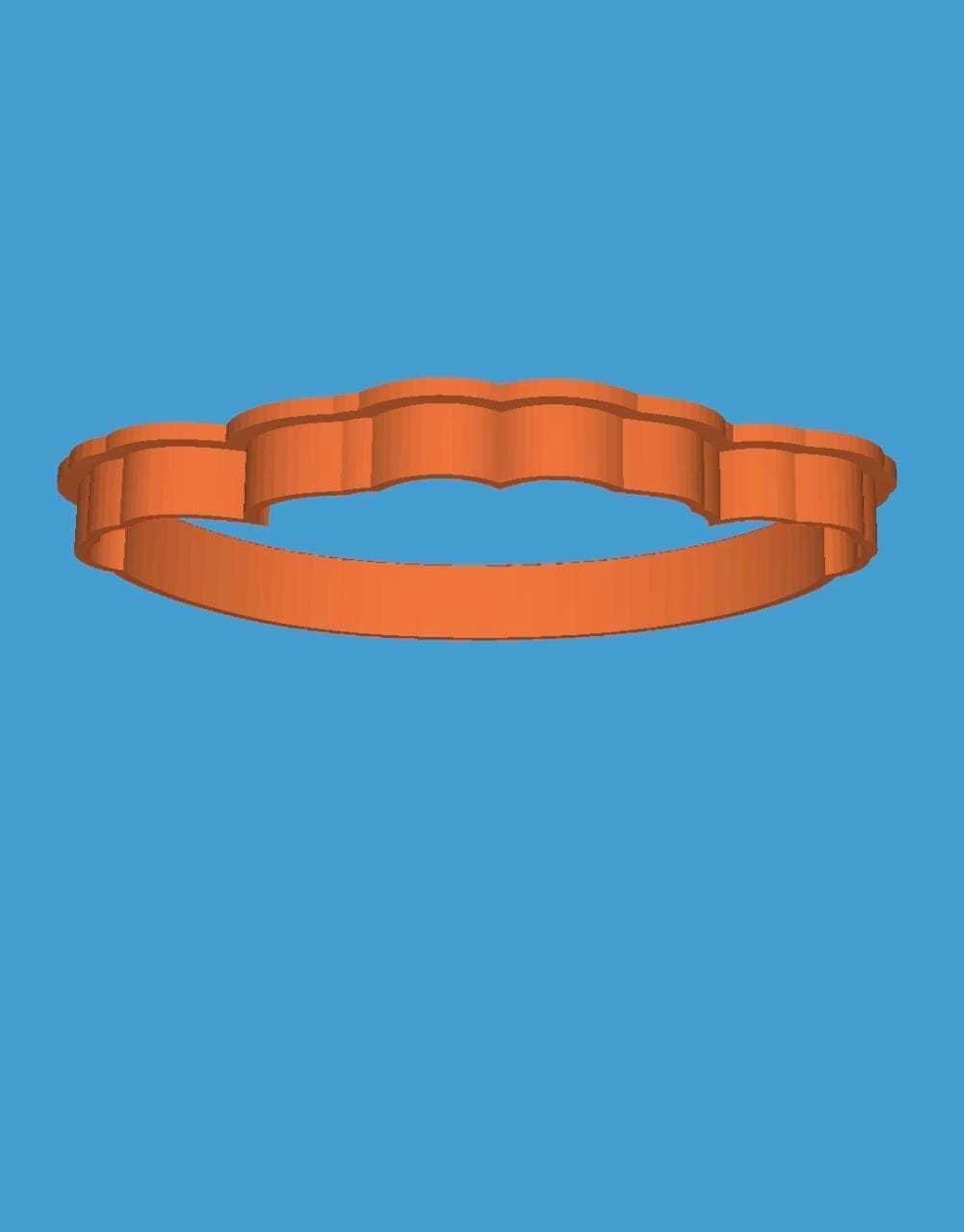 MakeIT Alice In Wonderland Cookie Cutter Cheshire Cat With Frame 3D model_4