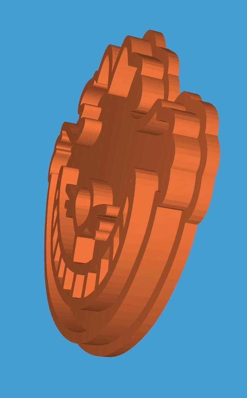 MakeIT Alice In Wonderland Cookie Cutter Cheshire Cat With Frame 3D model_10