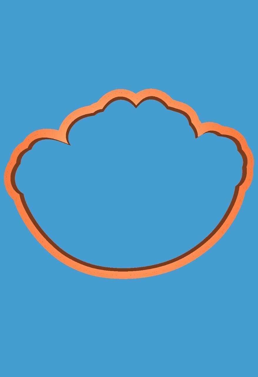 MakeIT Alice In Wonderland Cookie Cutter Cheshire Cat With Frame 3D model_3