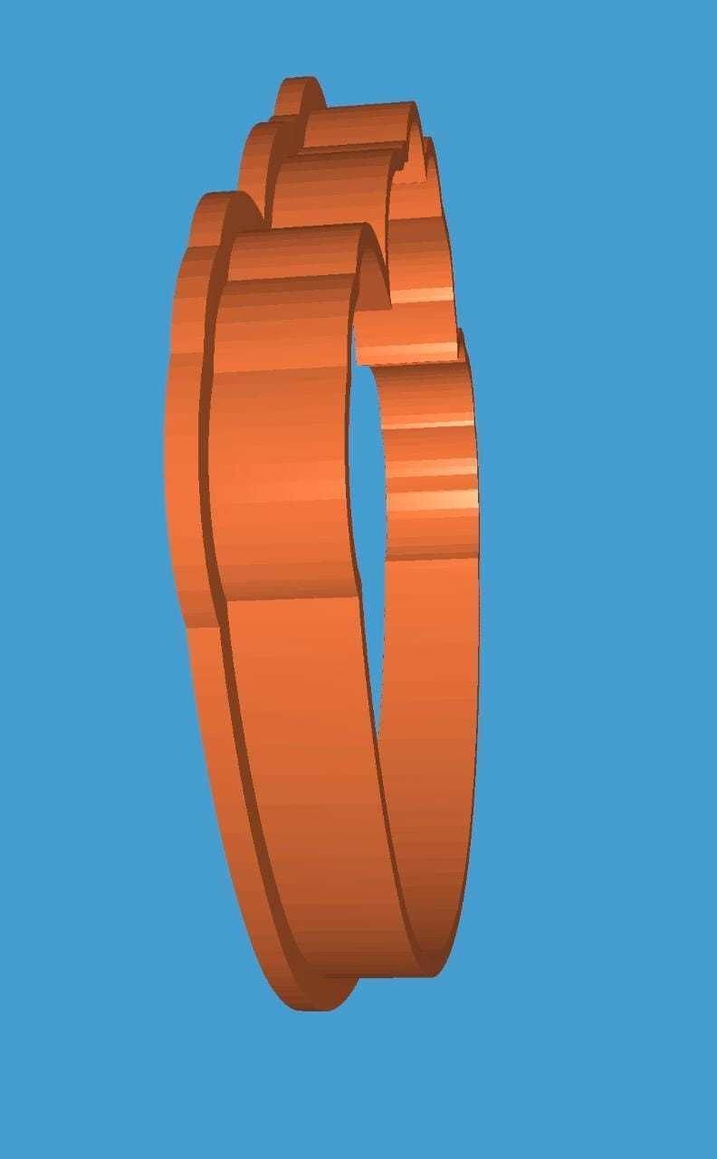 MakeIT Alice In Wonderland Cookie Cutter Cheshire Cat With Frame 3D model_5