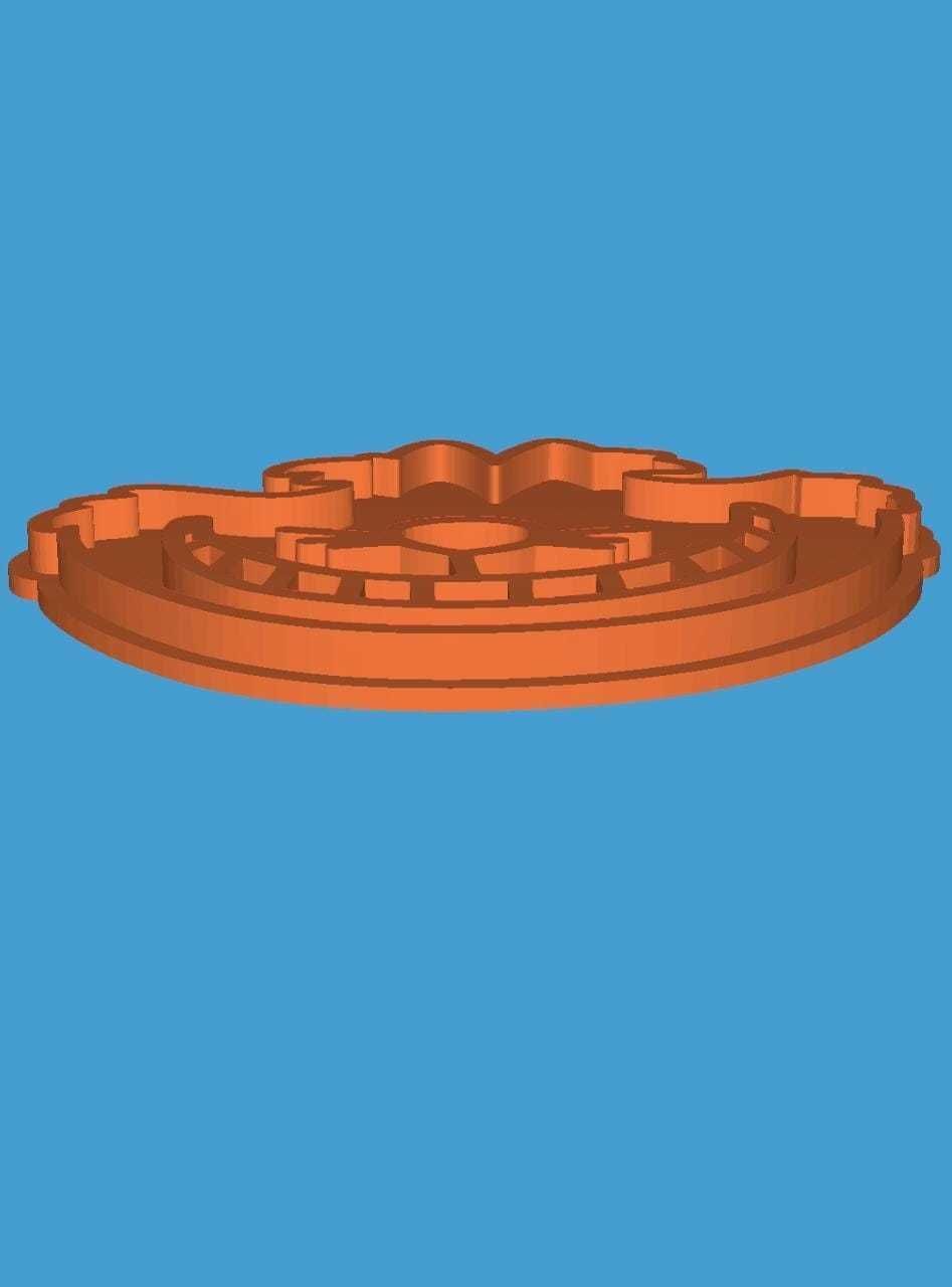 MakeIT Alice In Wonderland Cookie Cutter Cheshire Cat With Frame 3D model_9