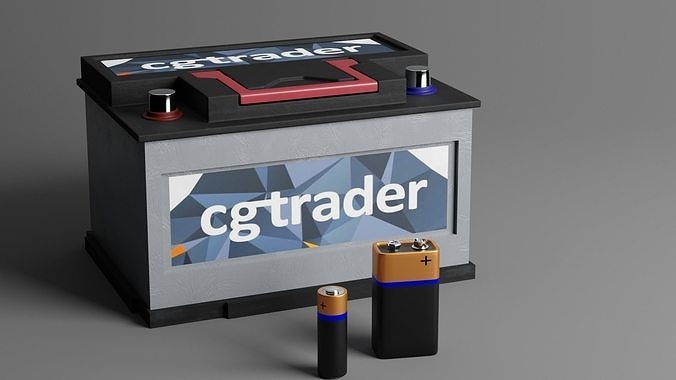 Batteries cgtrader battery 3D model