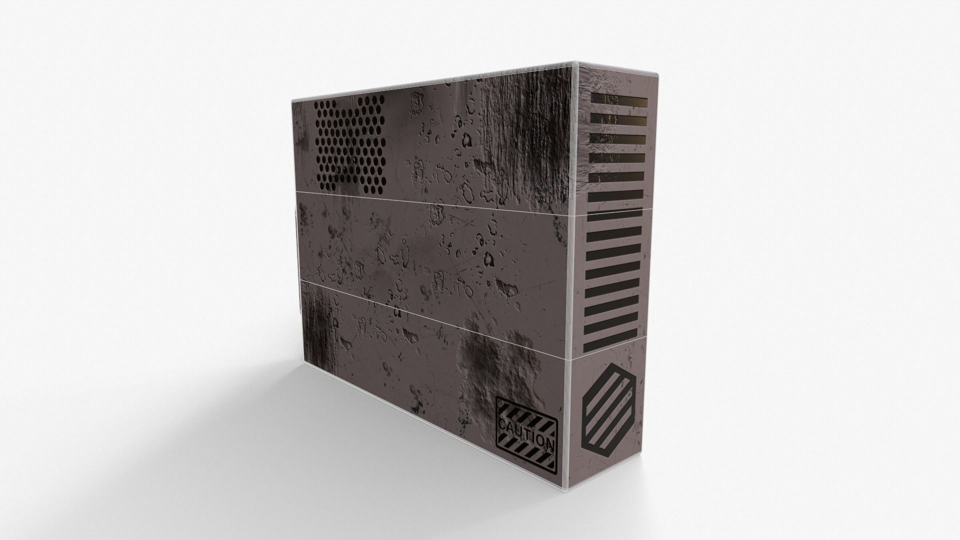 Air Conditioner Low-poly 3D model_7