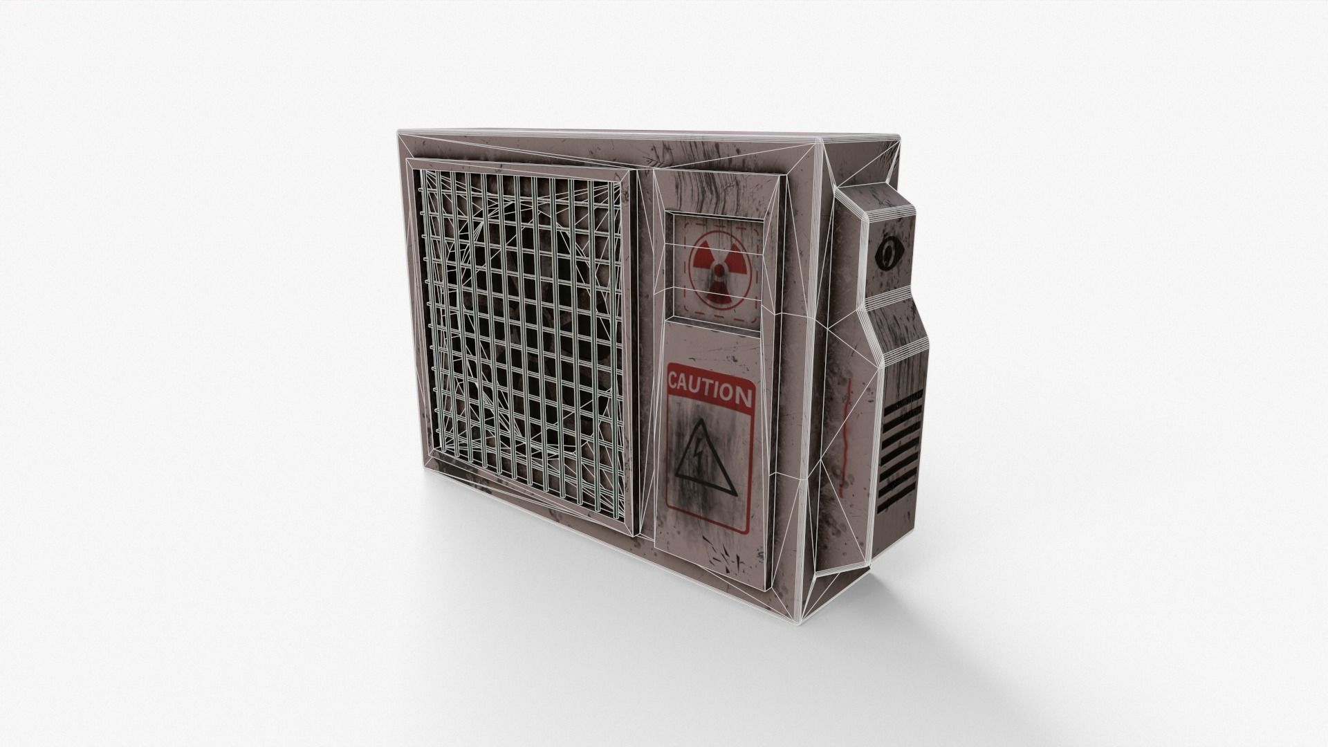 Air Conditioner Low-poly 3D model_3