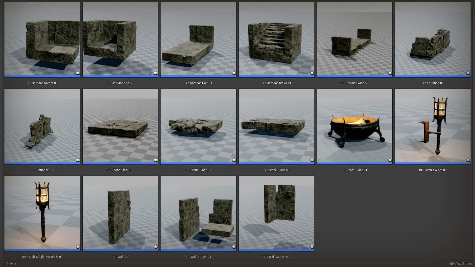 Fantasy Realm Kit I - Unreal Engine Dungeon Pack Low-poly 3D model_19