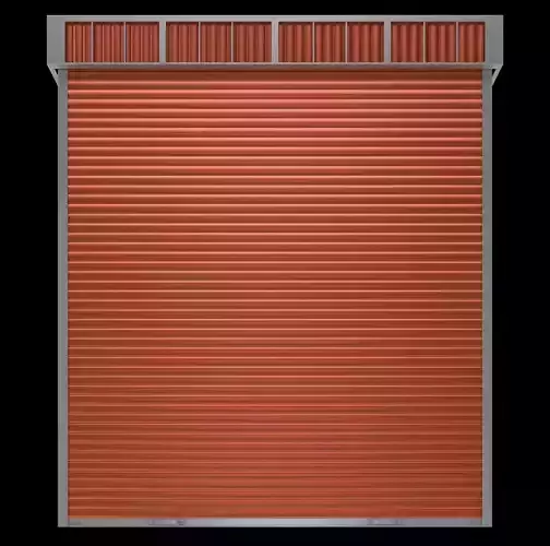 Roll up door 2 Low-poly 3D model