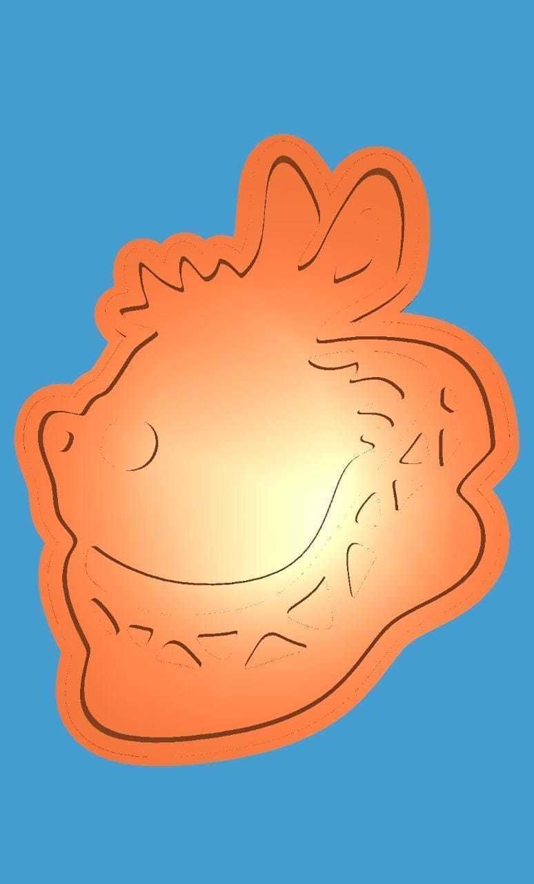 MakeIT Alice In Wonderland Cookie Cutter White Rabbit With Frame 3D model_2