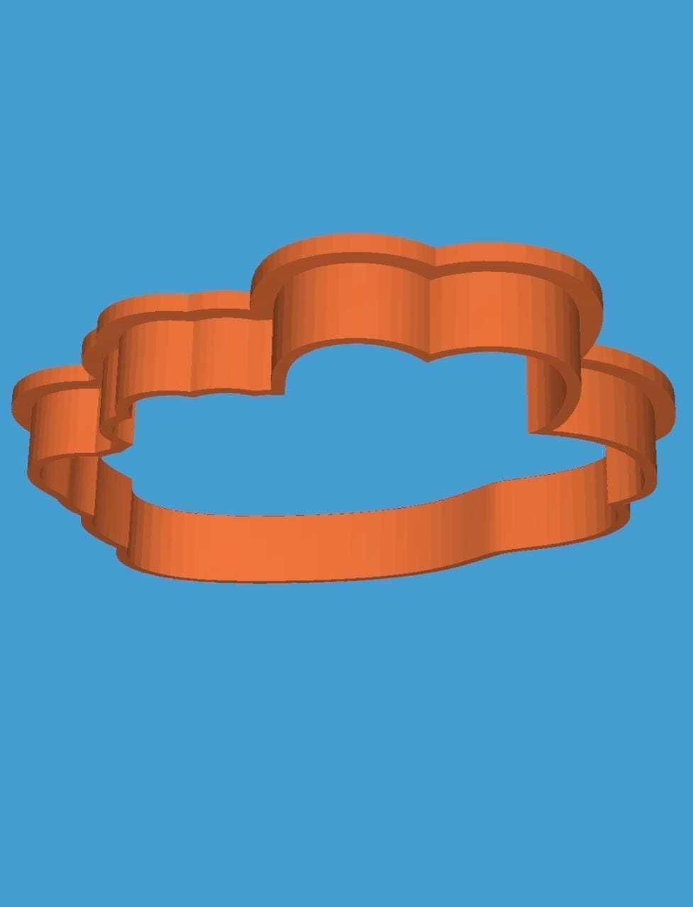 MakeIT Alice In Wonderland Cookie Cutter White Rabbit With Frame 3D model_5