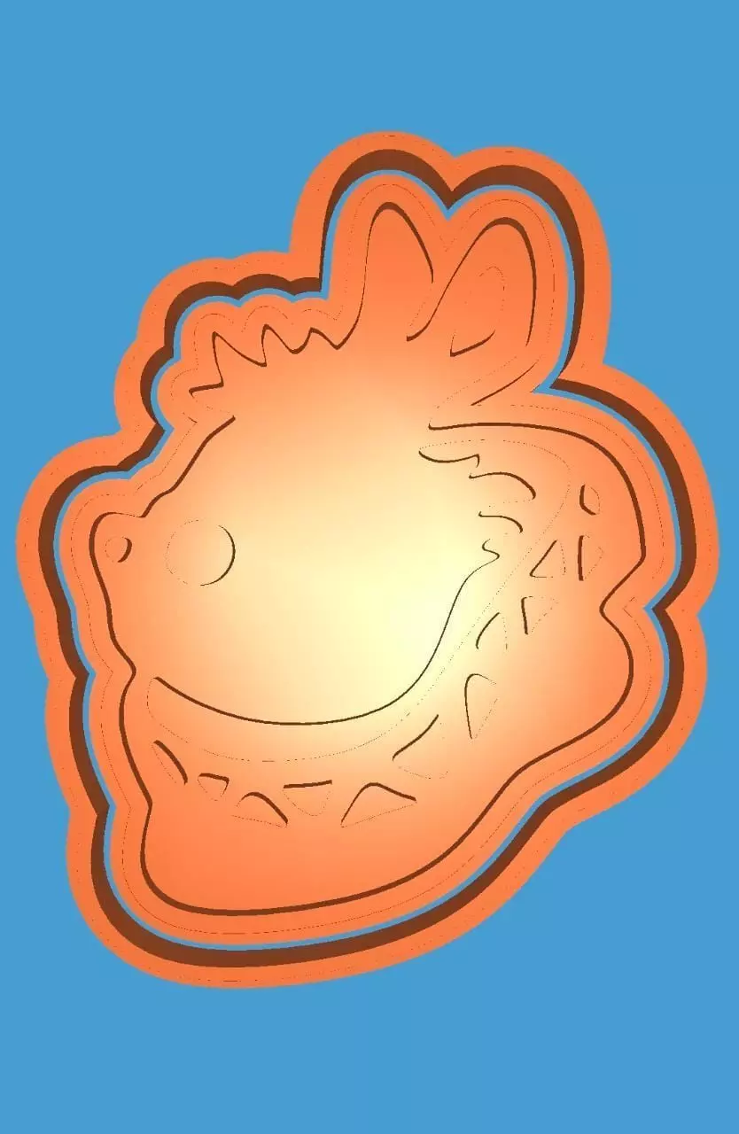 MakeIT Alice In Wonderland Cookie Cutter White Rabbit With Frame 3D model_0