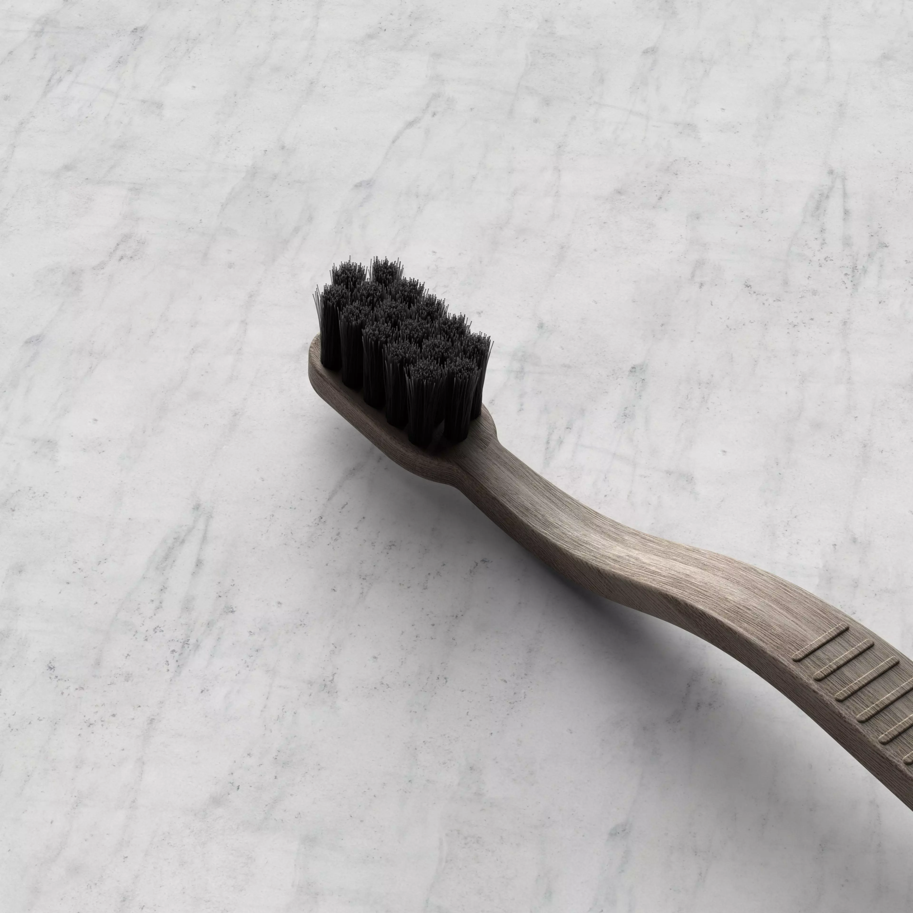 Toothbrush wooden 3D model_0