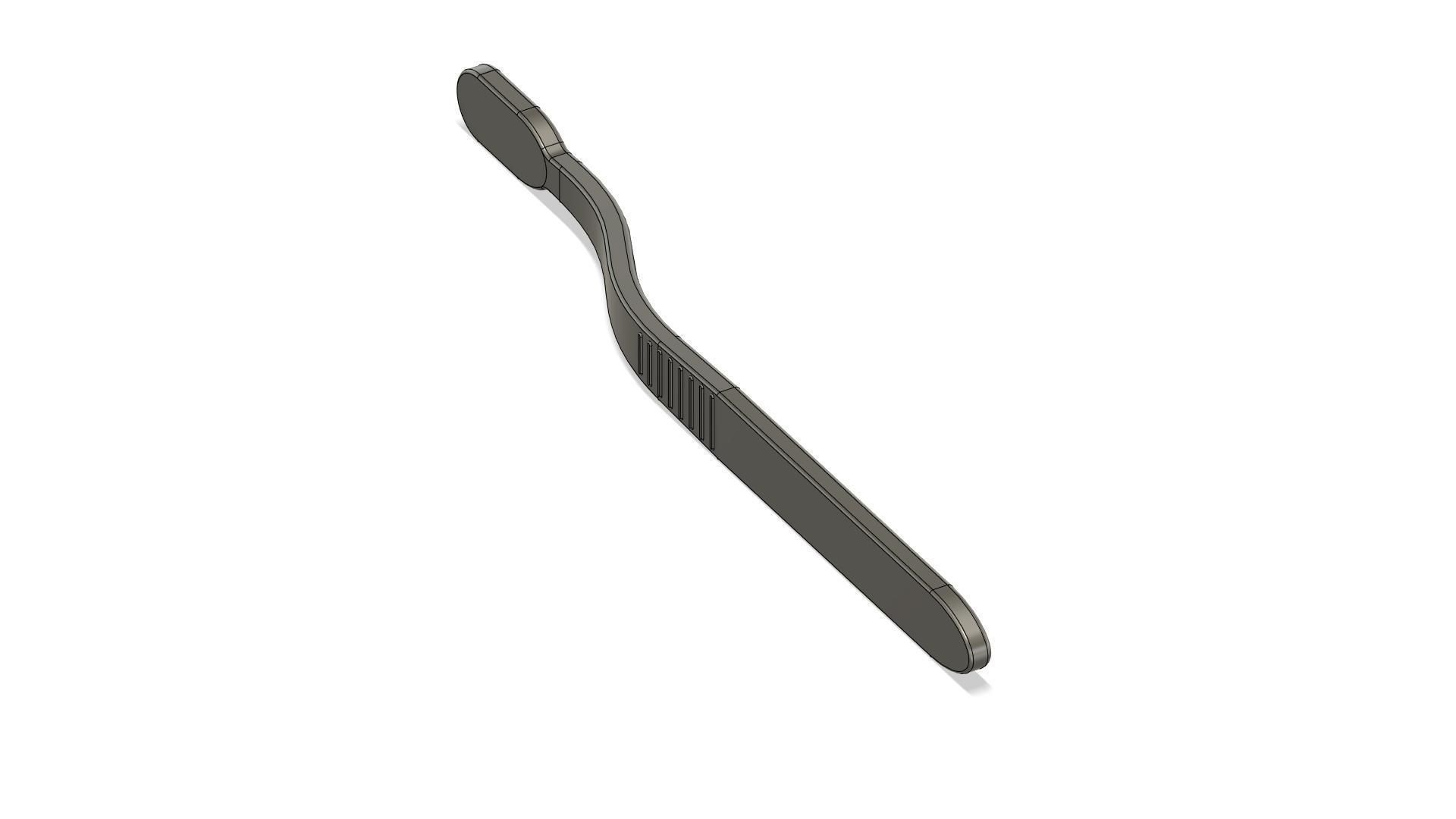 Toothbrush wooden 3D model_6