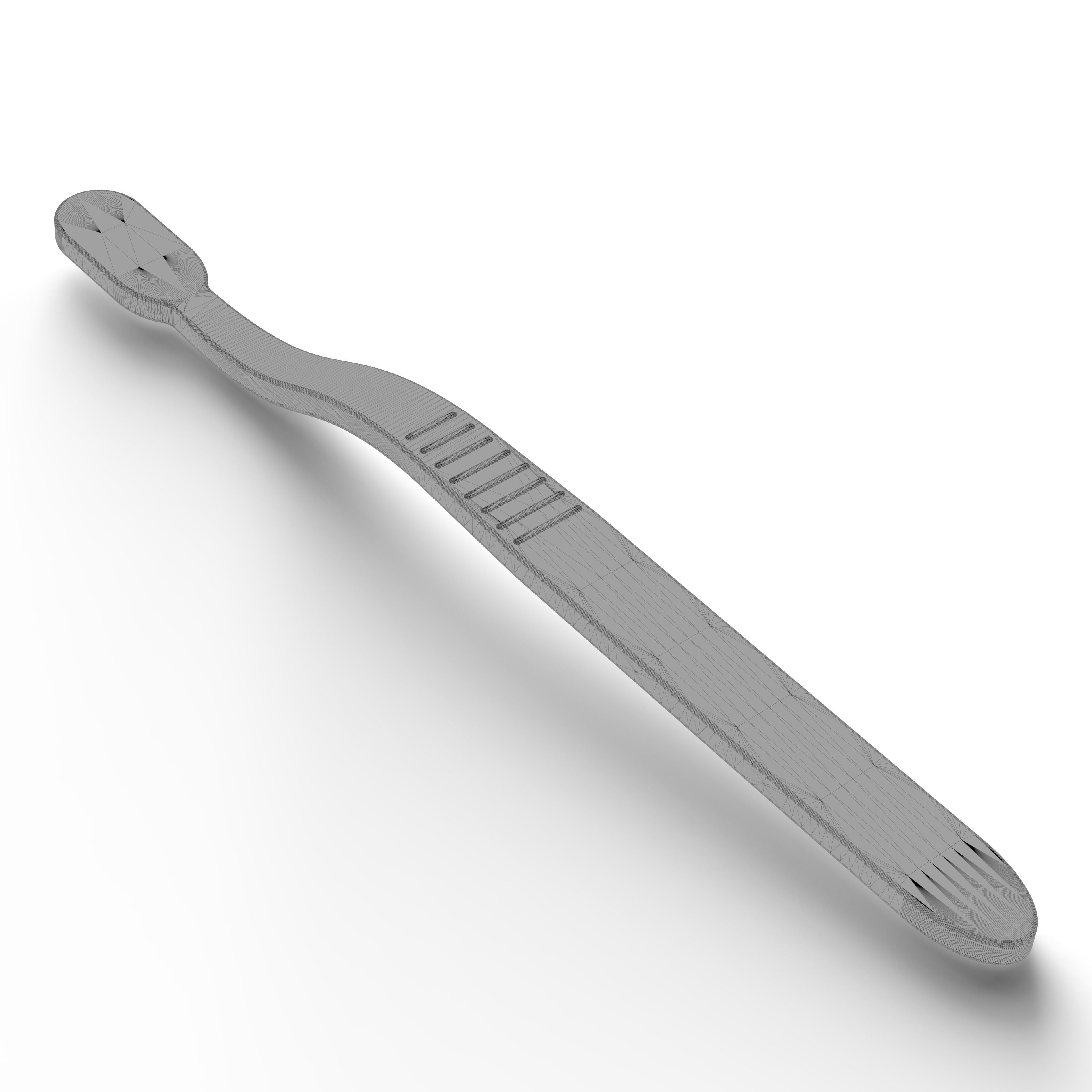 Toothbrush wooden 3D model_7