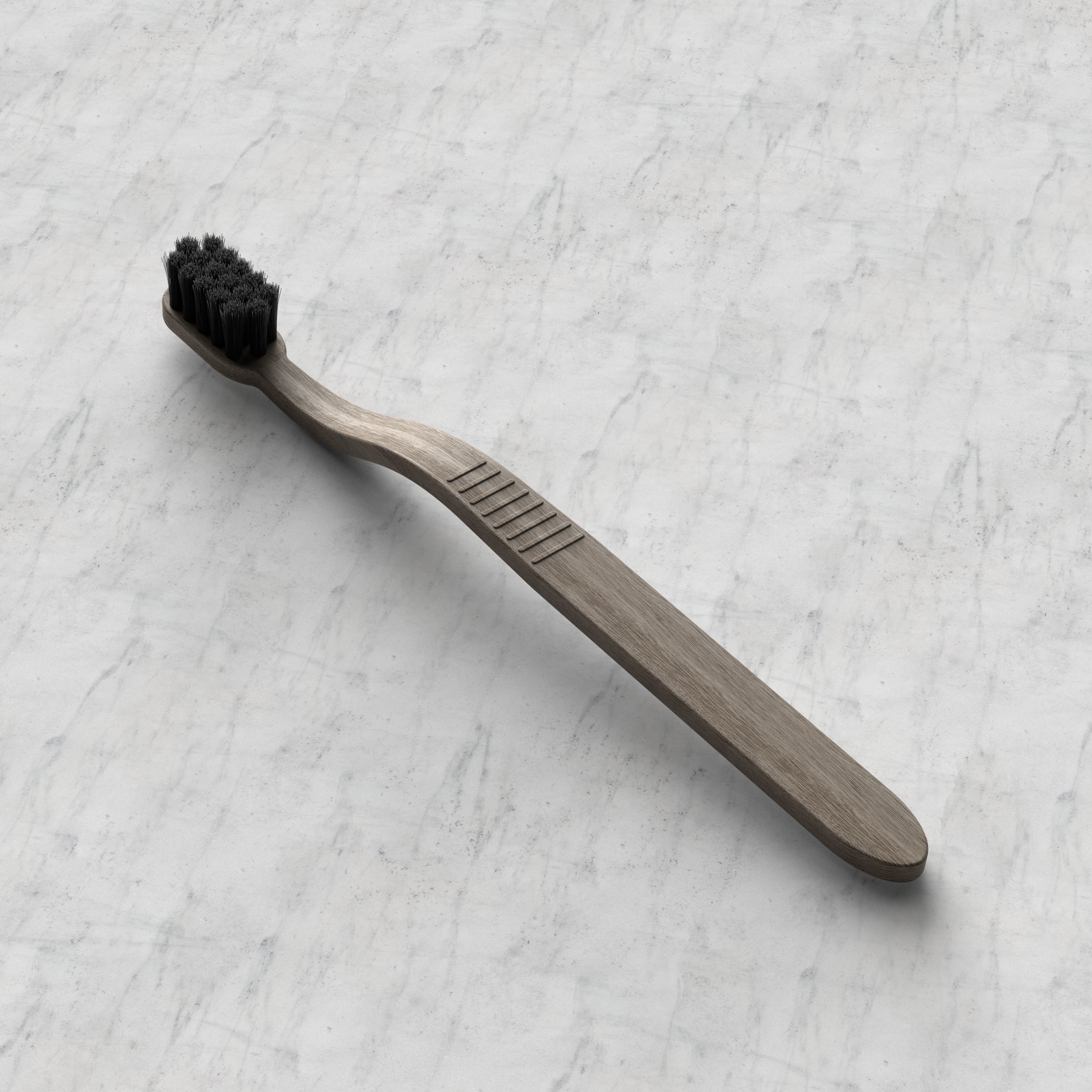 Toothbrush wooden 3D model_1